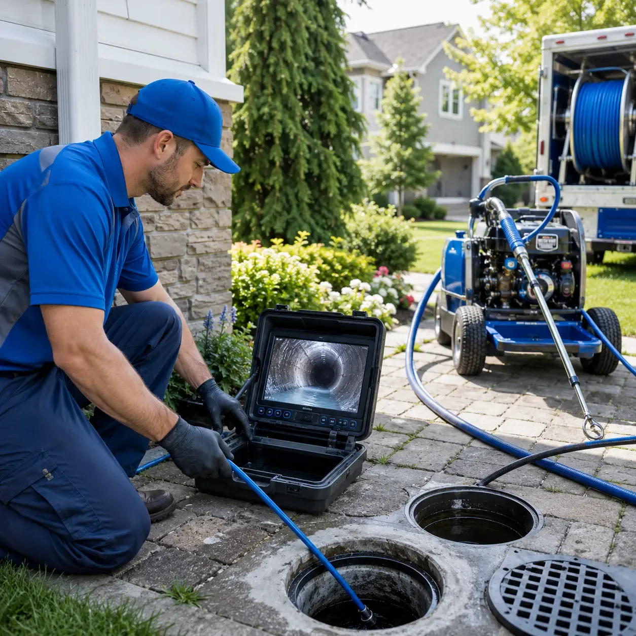 Outdoor drain cleaning professionals serving Hereford, PA