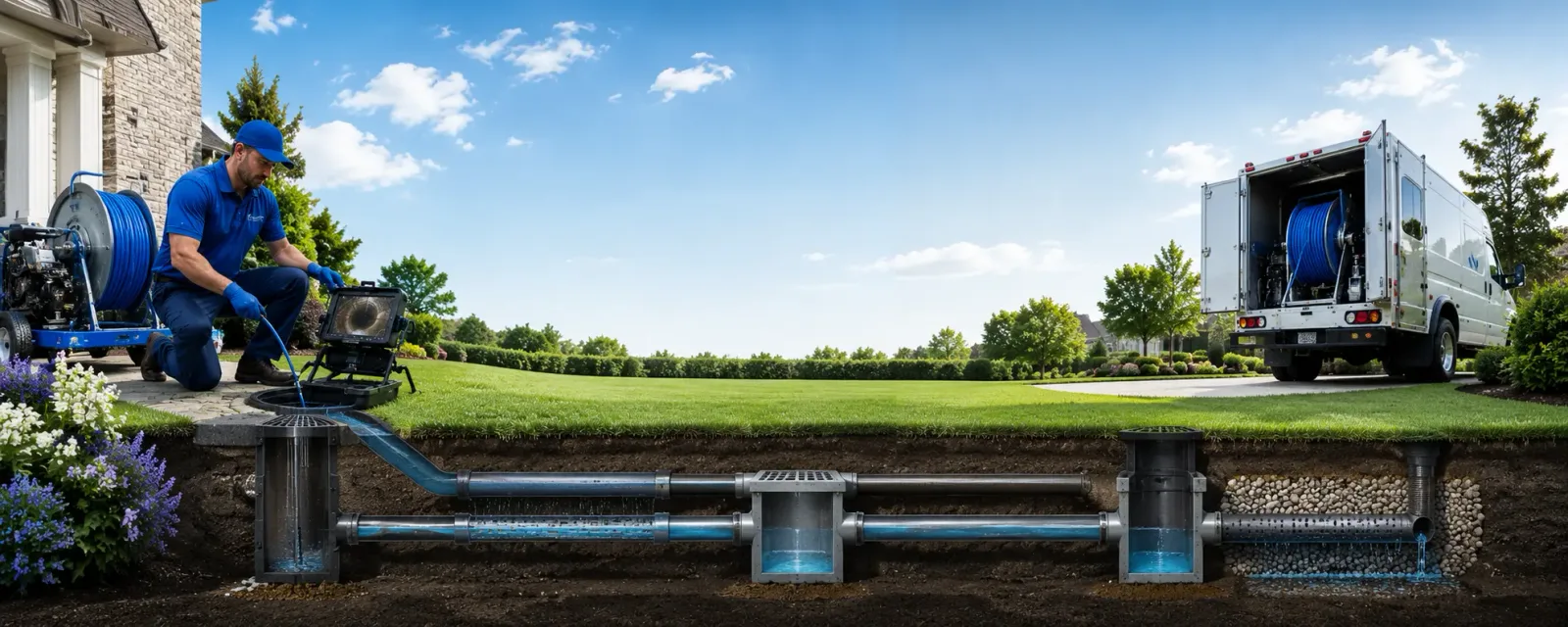 Outdoor drain cleaning information for Hereford, PA